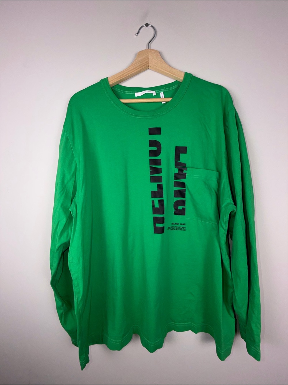 Helmut Lang Green Long Sleeve